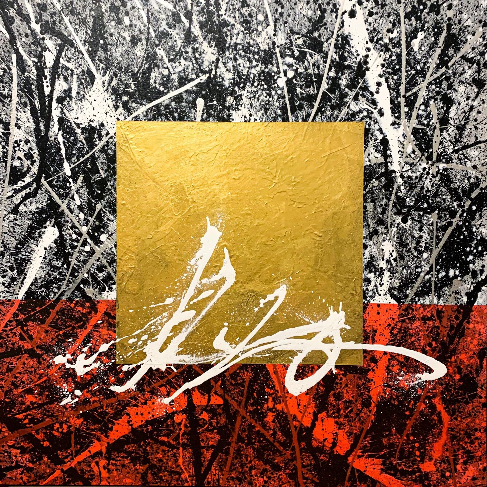 Peinture abstraite moderne uniques et originale, PHOENIX.