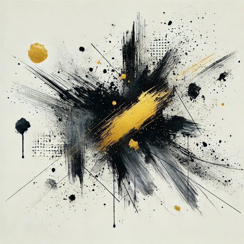 peinture abstraite contemporaine générée par ia
