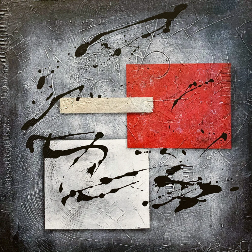 peinture abstraite inspirée par l'alchimie de Julien Guénard.