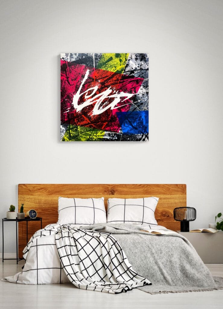 photo de la collection de Tableaux Abstraits Multicolores Contemporains de Julien Guénard, artiste à Givry
