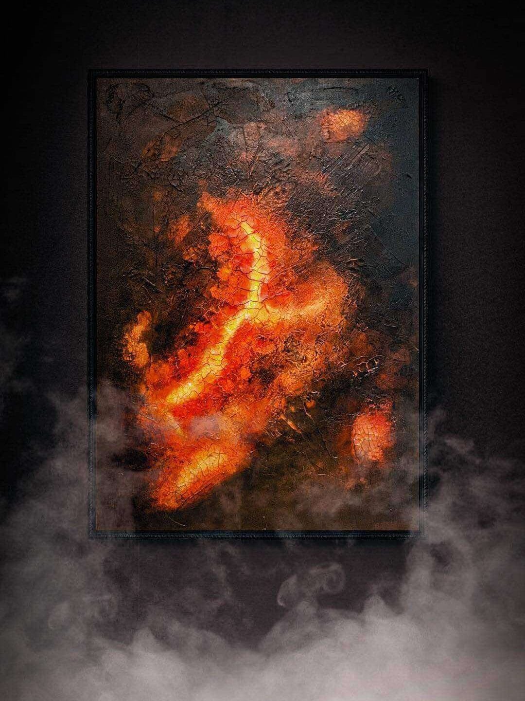 IGNE TERRAE, Création Artistique en Peinture Abstraite Inspirées De l'Alchimie